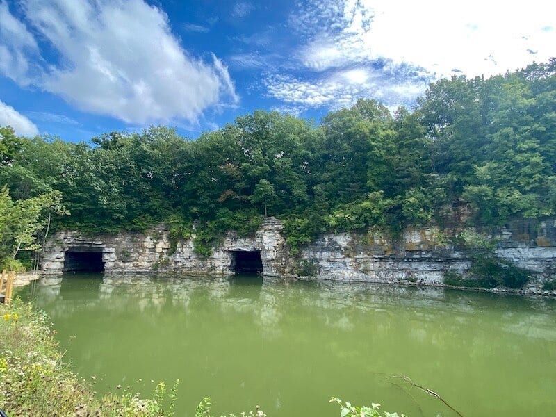 Find an Abandoned Quarry at Whitecliff Park by Todd Smith Medium