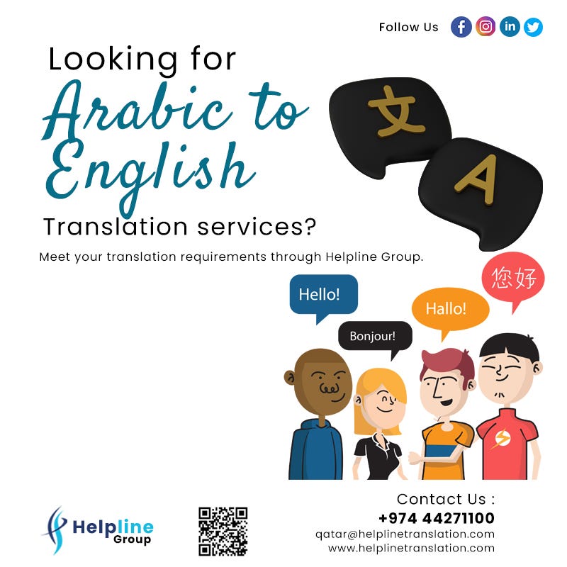 Why is it hard to translate Arabic into English by helpline