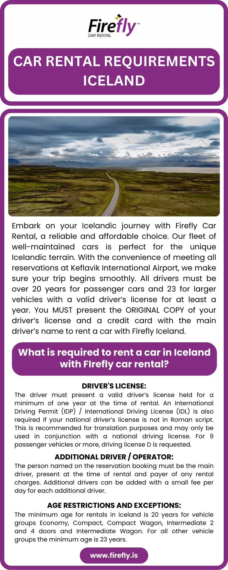 Navigating Your Journey With Car Rental Requirements in Iceland