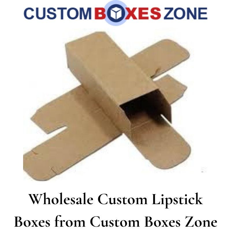 Buy Efficient Custom Lipstick Boxes from Custom Boxes Zone by Custom Retail Packaging Medium