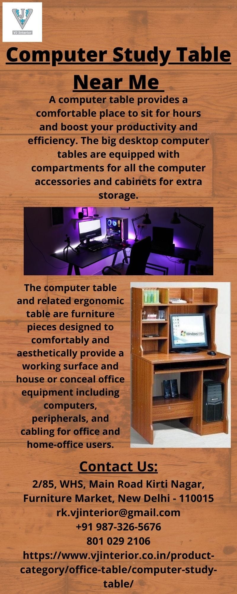 Computer Study Table Near Me prince sharma Medium