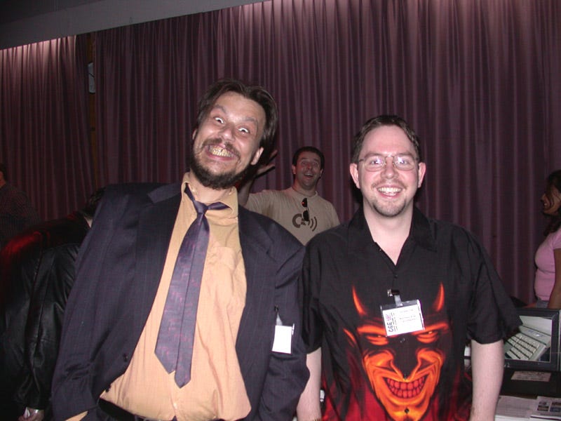 A proper, legit genius.. The guy on the (our) left is a proper… by