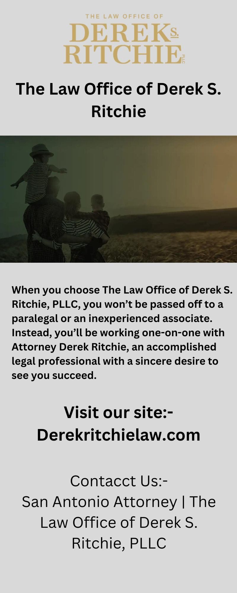 Get to Know More About Derek Ritchie Law The Law Office of Derek S