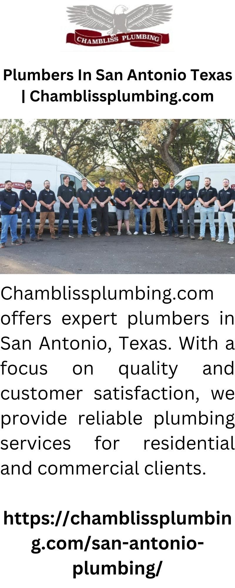 Plumbers In San Antonio Texas Chambliss