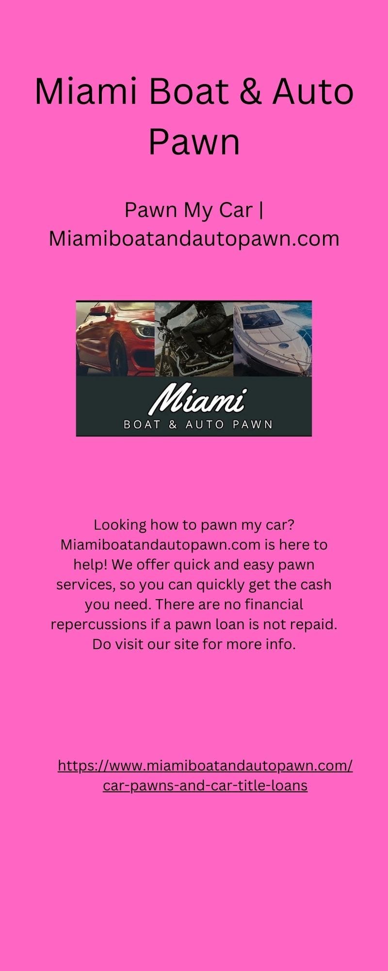 Pawn My Car Miamiboatautopawn Medium