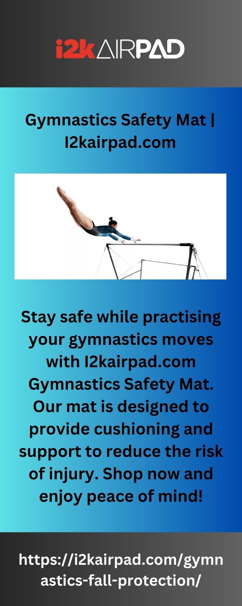 Gymnastics Safety Mat I2kair Pad Medium