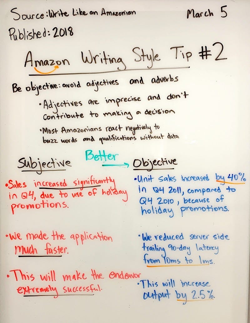 Amazon Writing Style Tip 2. Source Write Like an Amazonian… by
