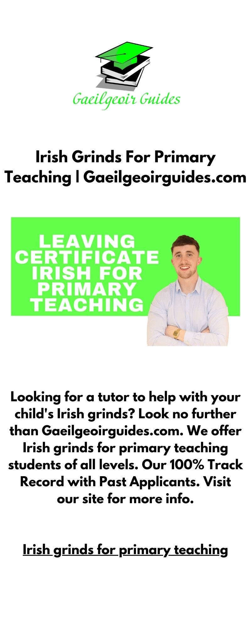 Irish Grinds For Primary Teaching