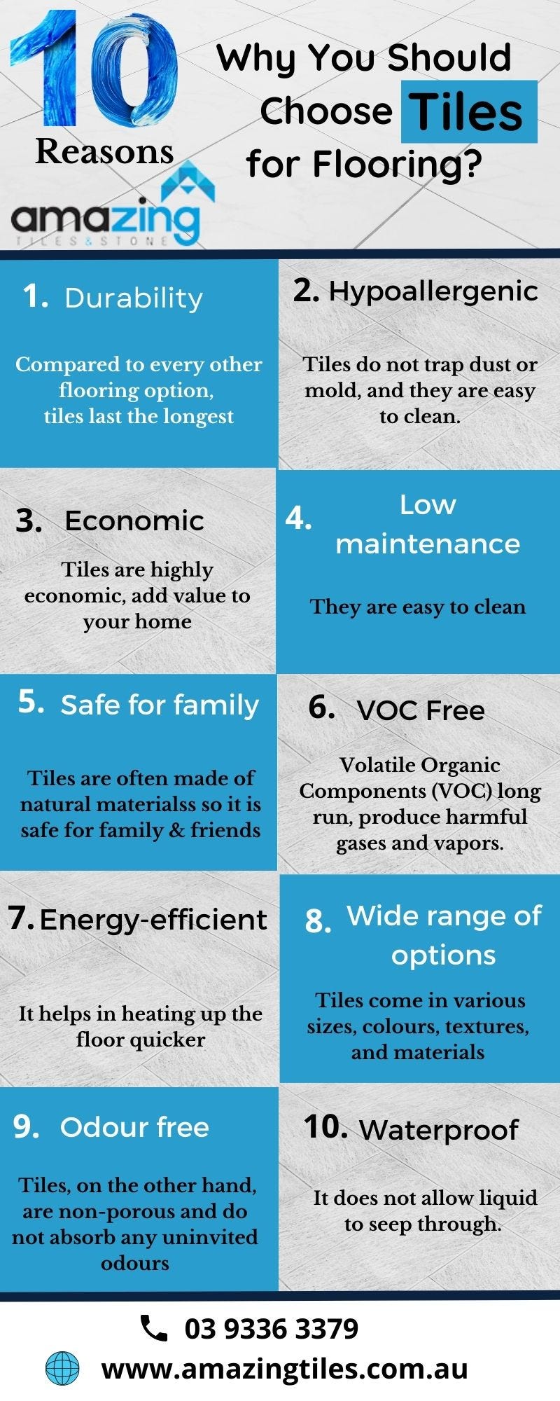 10 Reasons Why You Should Choose Tiles for Your Flooring Amazing