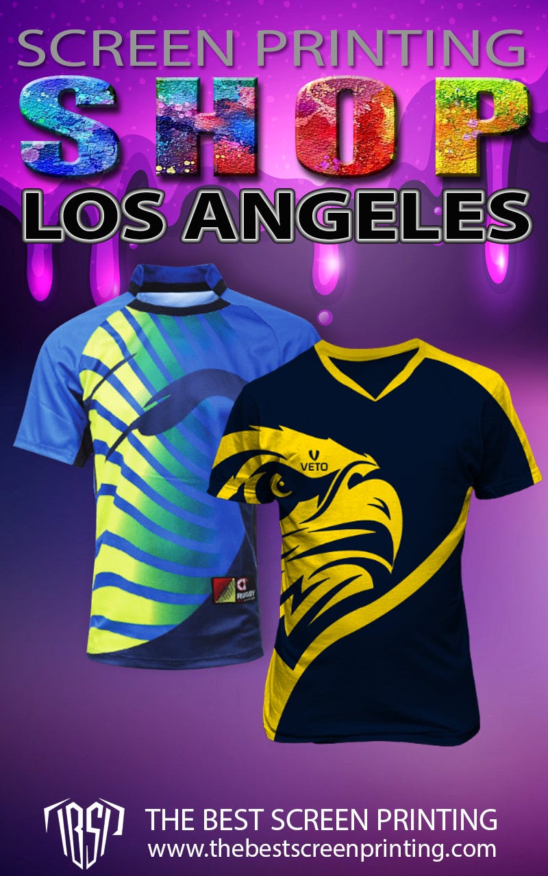 Scree Printing Shop in Los Angeles by The Best Screen Printing & Embroidery Medium