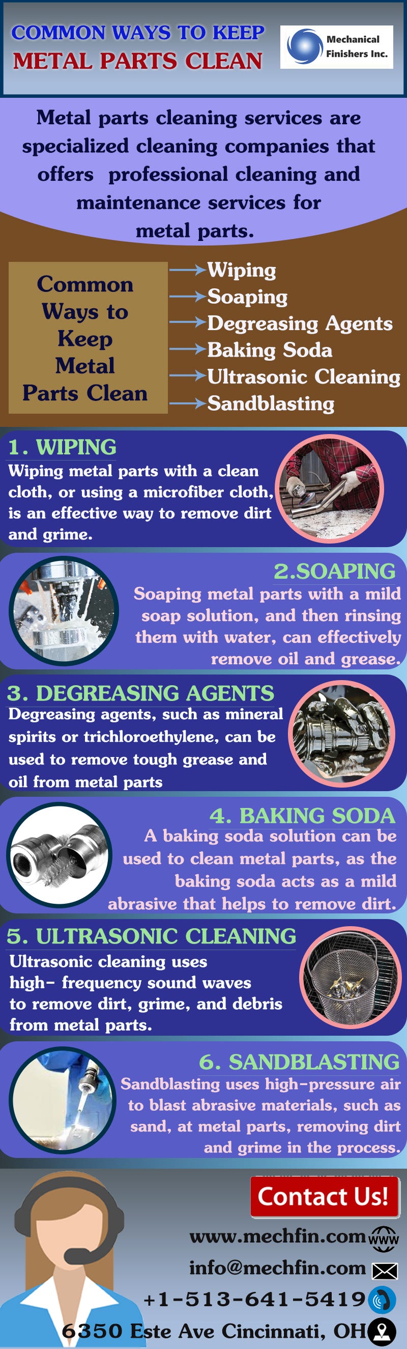 Common Ways to Keep Metal Parts Clean Mechanical Finishers Inc Medium