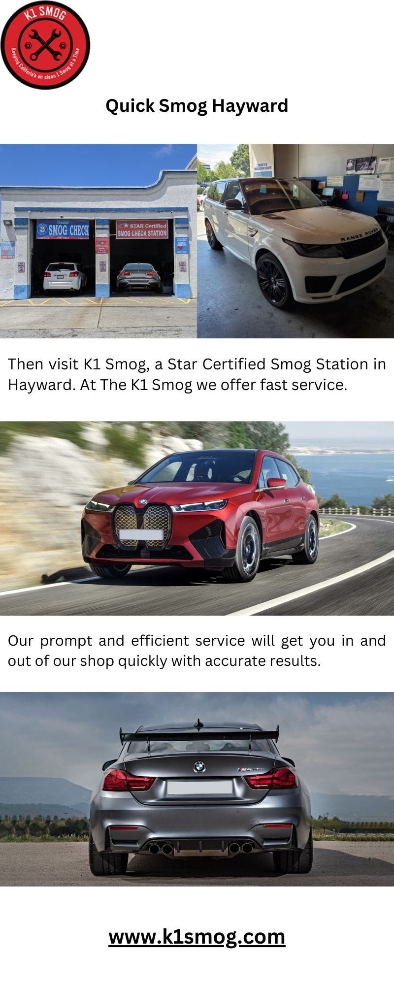 Quick Smog Hayward — K1 Smog K1 Smog Medium