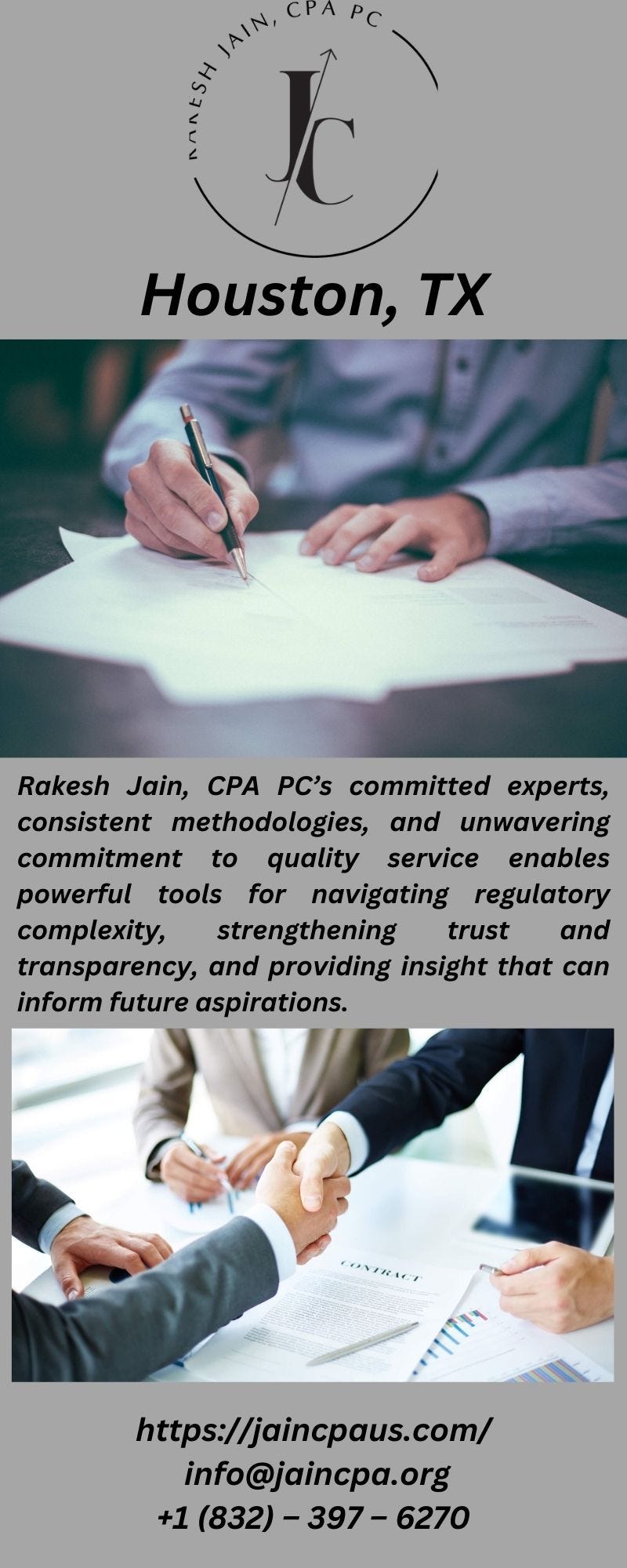 Houston, TX Rakesh Jain, CPA PC Medium