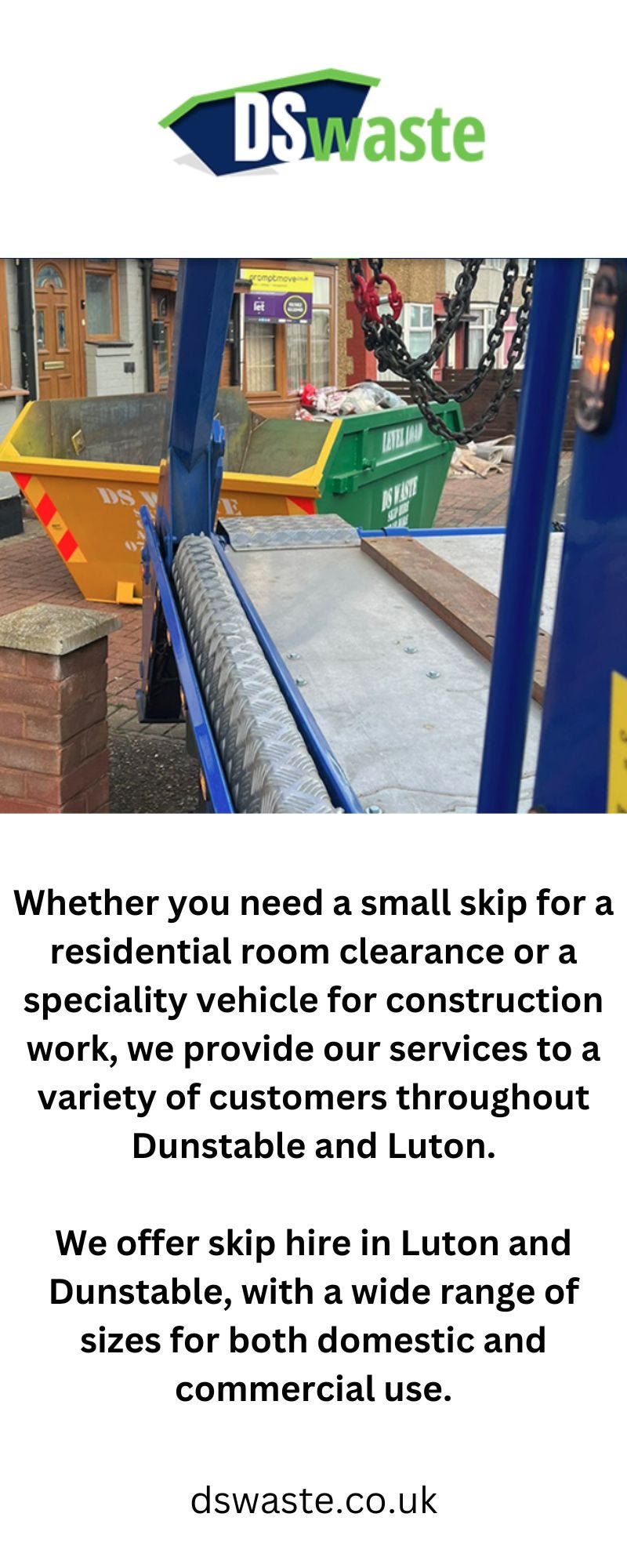 3 Yard Skip Hire Luton Dswaste.co.uk DS WASTE Medium