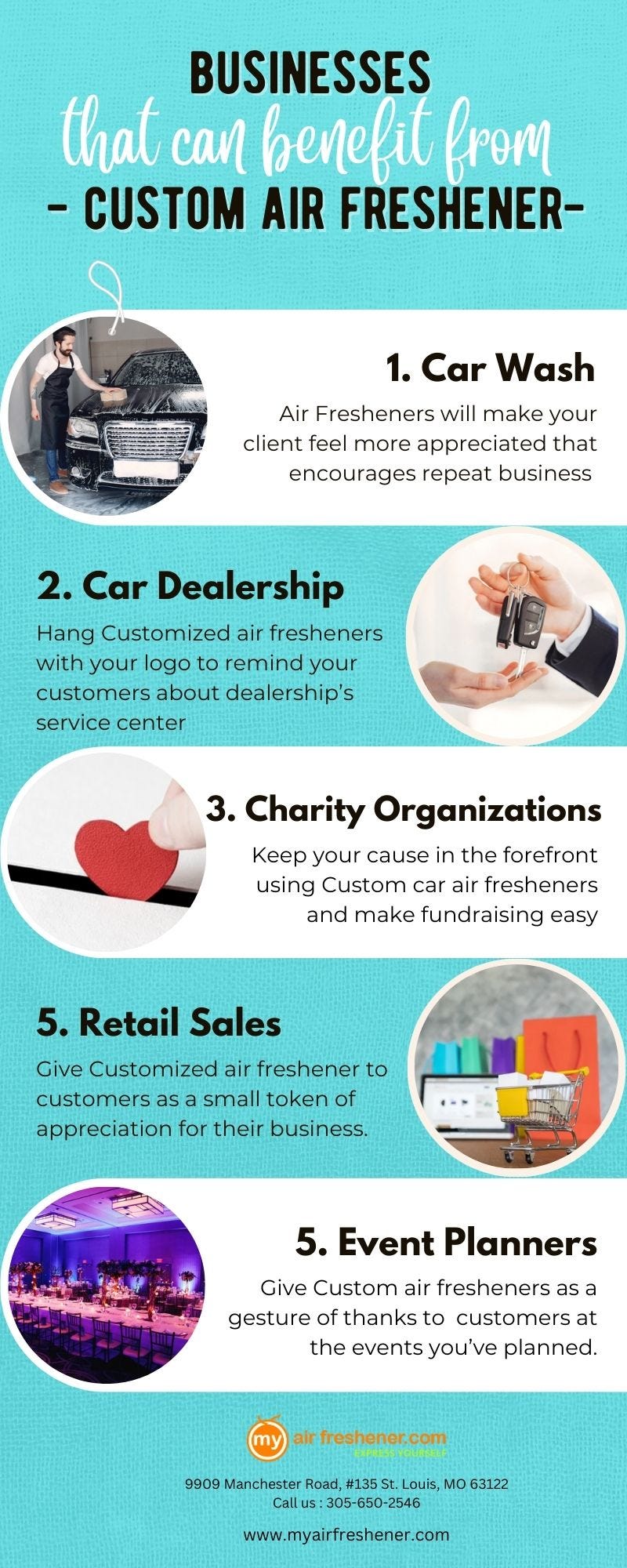 Businesses that can benefit from Custom Car Air Fresheners My Air Freshener My Air Freshener