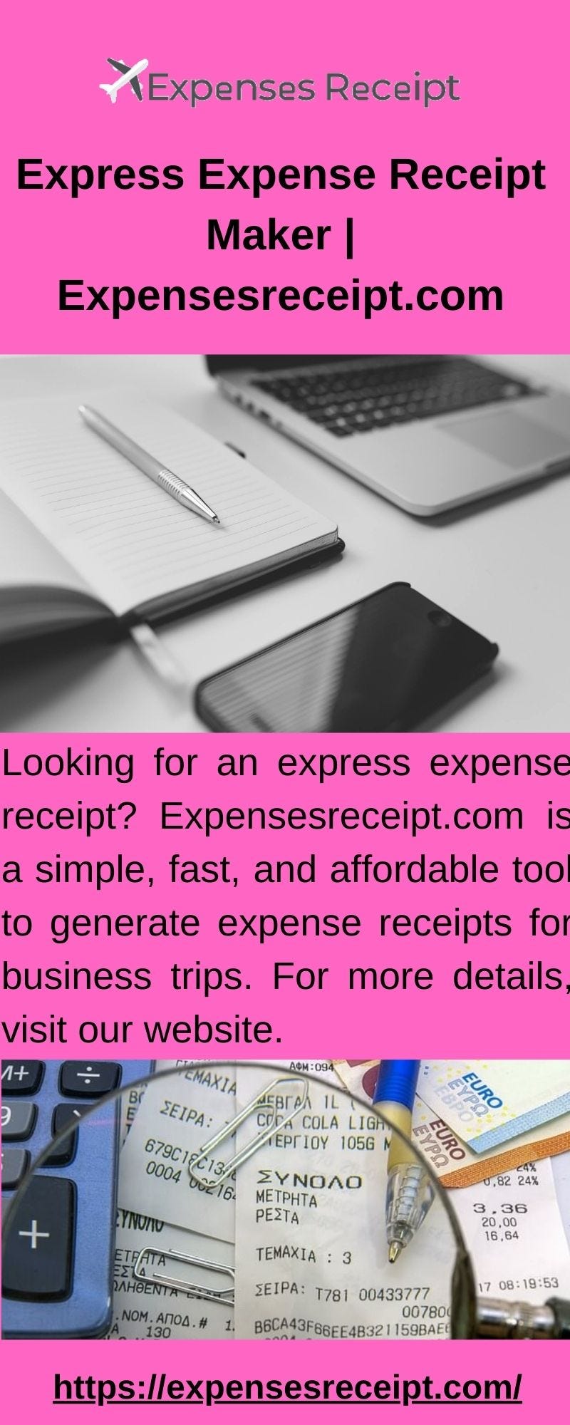 Express Expense Receipt Maker Expenses Receipt