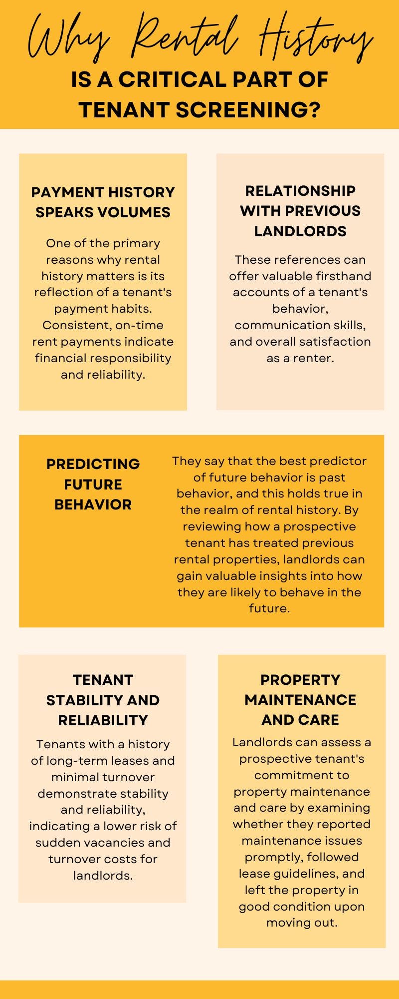 The Vital Role of Rental History in Tenant Screening ezLandlordForms