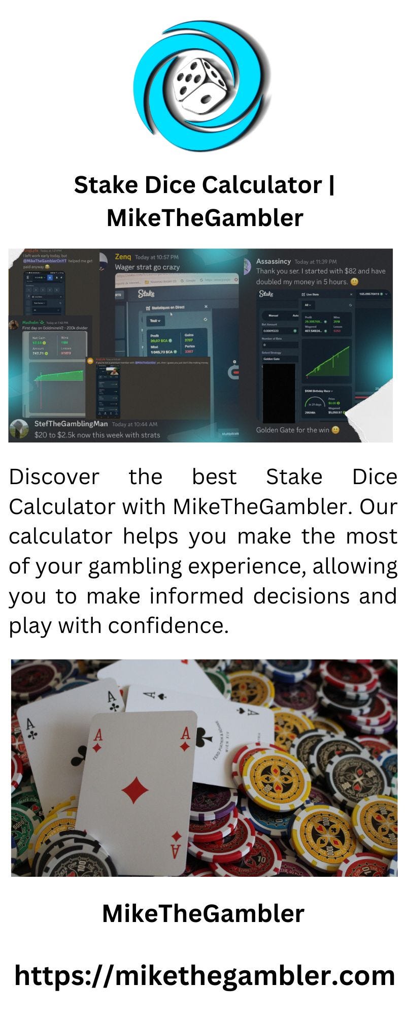 Stake Dice Calculator MikeTheGambler MikeTheGambler Medium
