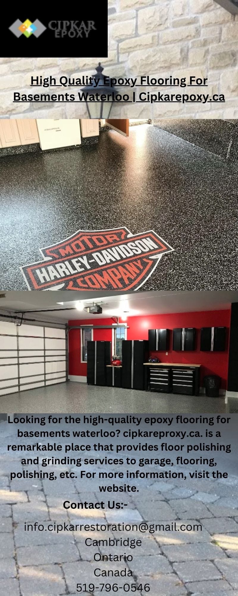 High Quality Epoxy Flooring For Basements Waterloo Cipkarepoxy.ca