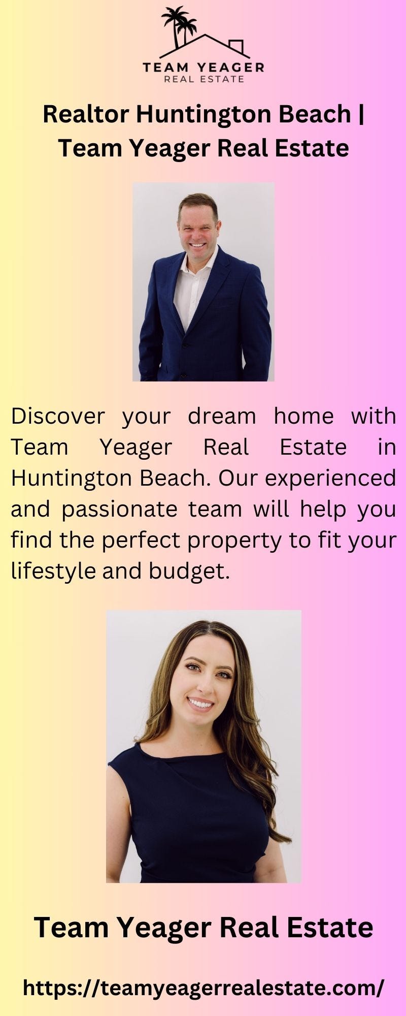 Realtor Huntington Beach Team Yeager Real Estate teamyeager