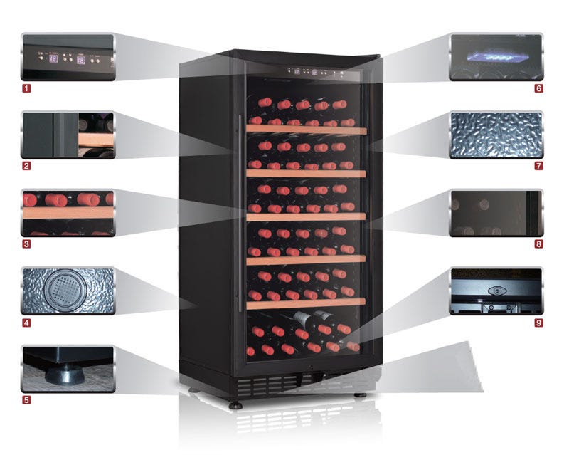 Fan Cooling Wine Fridge. Fan Cooling Wine Fridge Features by Jenny