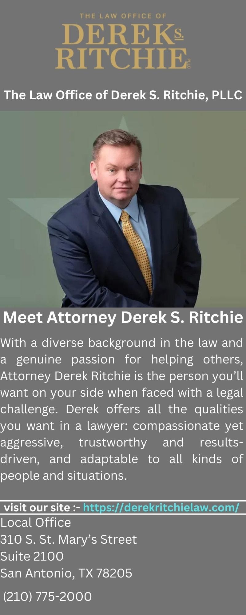 Looking for the Best Lawyer in San Antonio The Law Office of Derek S