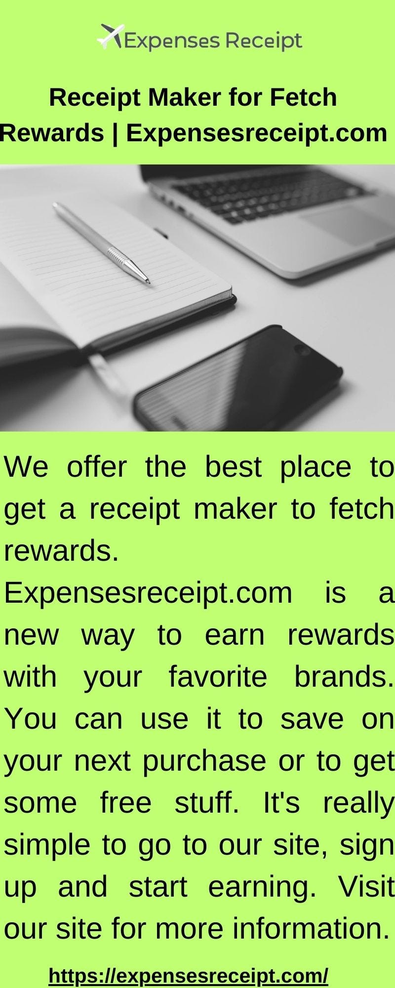 Receipt Maker for Fetch Rewards Expenses