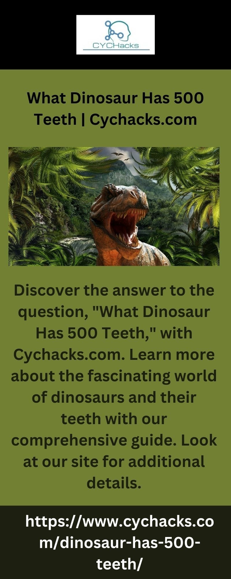 What Dinosaur Has 500 Teeth cychacks Medium