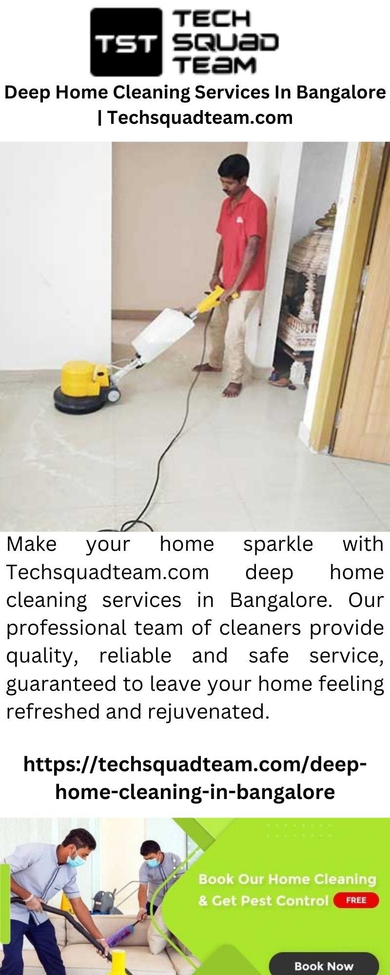 Deep Home Cleaning Services In Bangalore