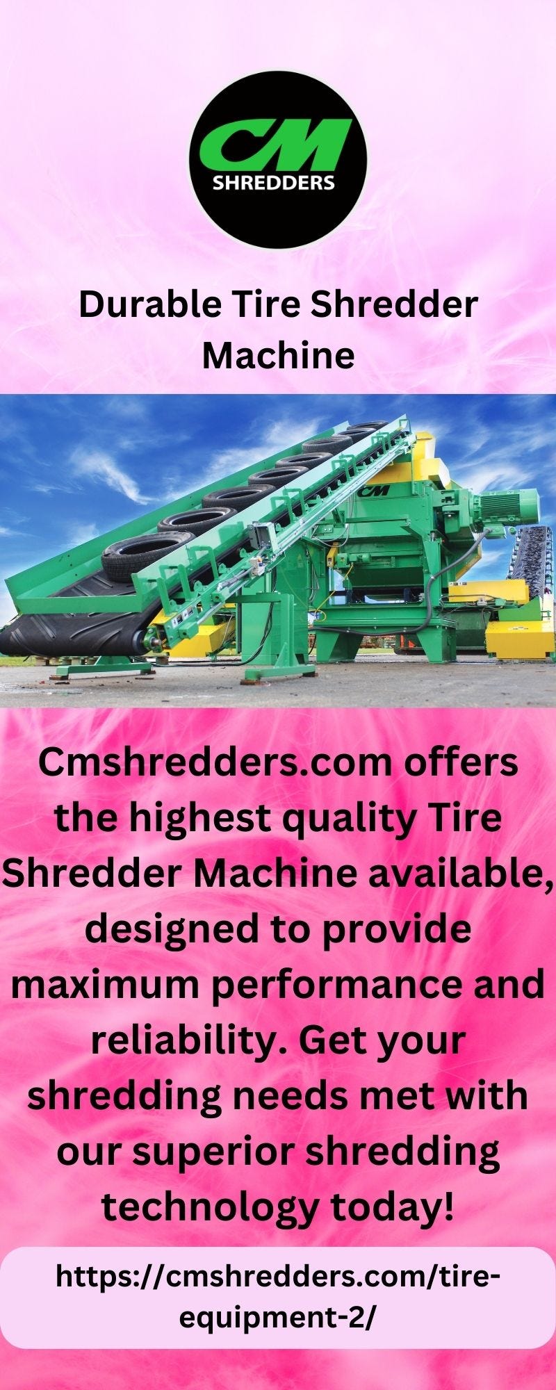 Durable Tire Shredder Machine cmshredders Medium