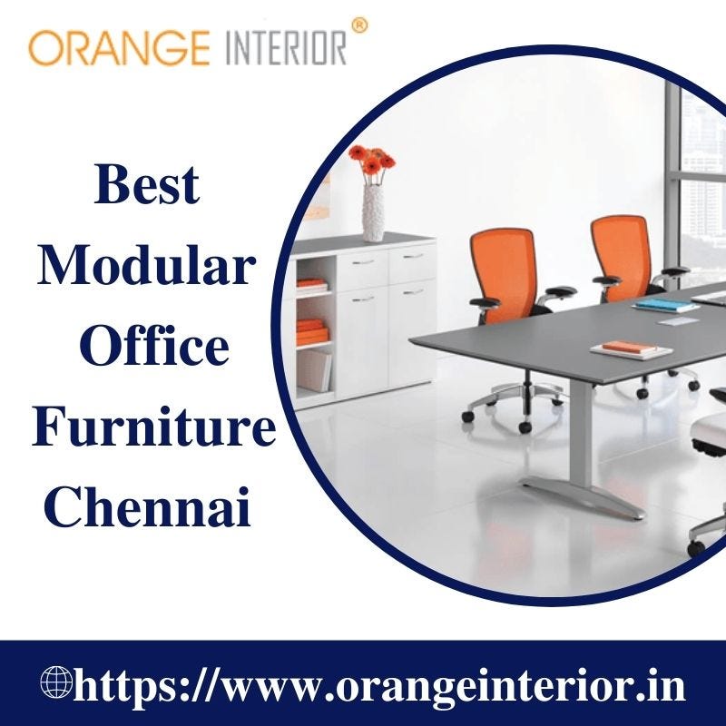 Best Modular Office Furniture Chennai Orange Interior