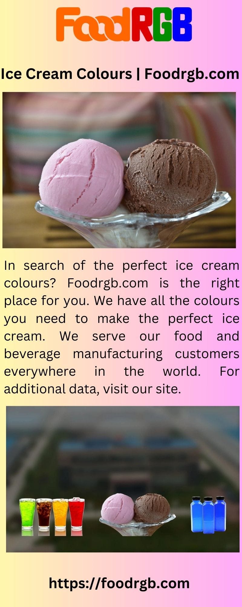 Ice Cream Colours FoodRGB Medium