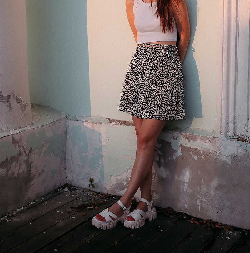 What to wear with a short ruffle skirt? by May