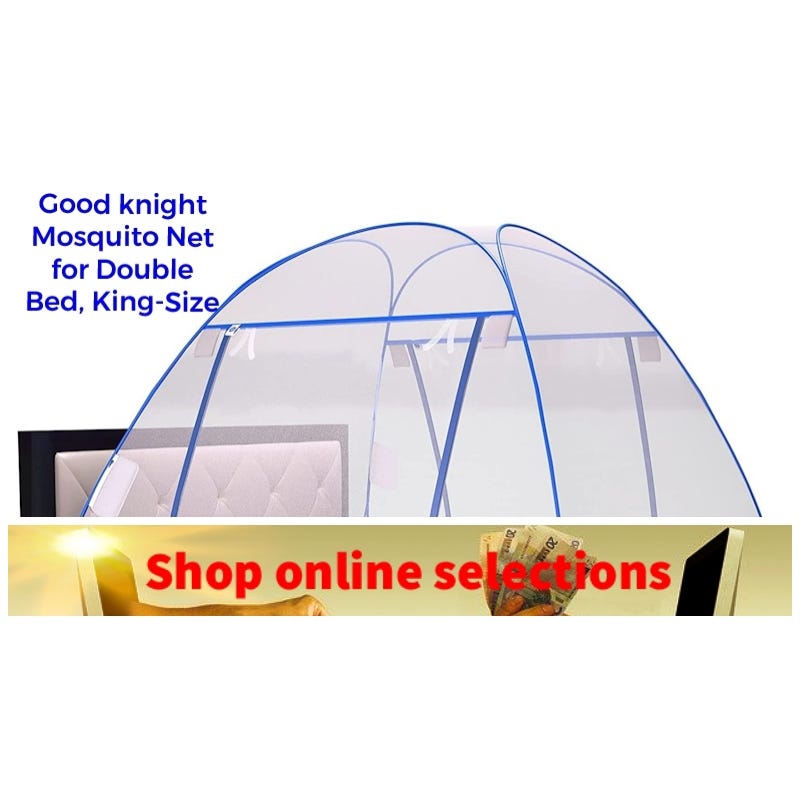 Good knight Mosquito Net for Double Bed, KingSizeplease like,share