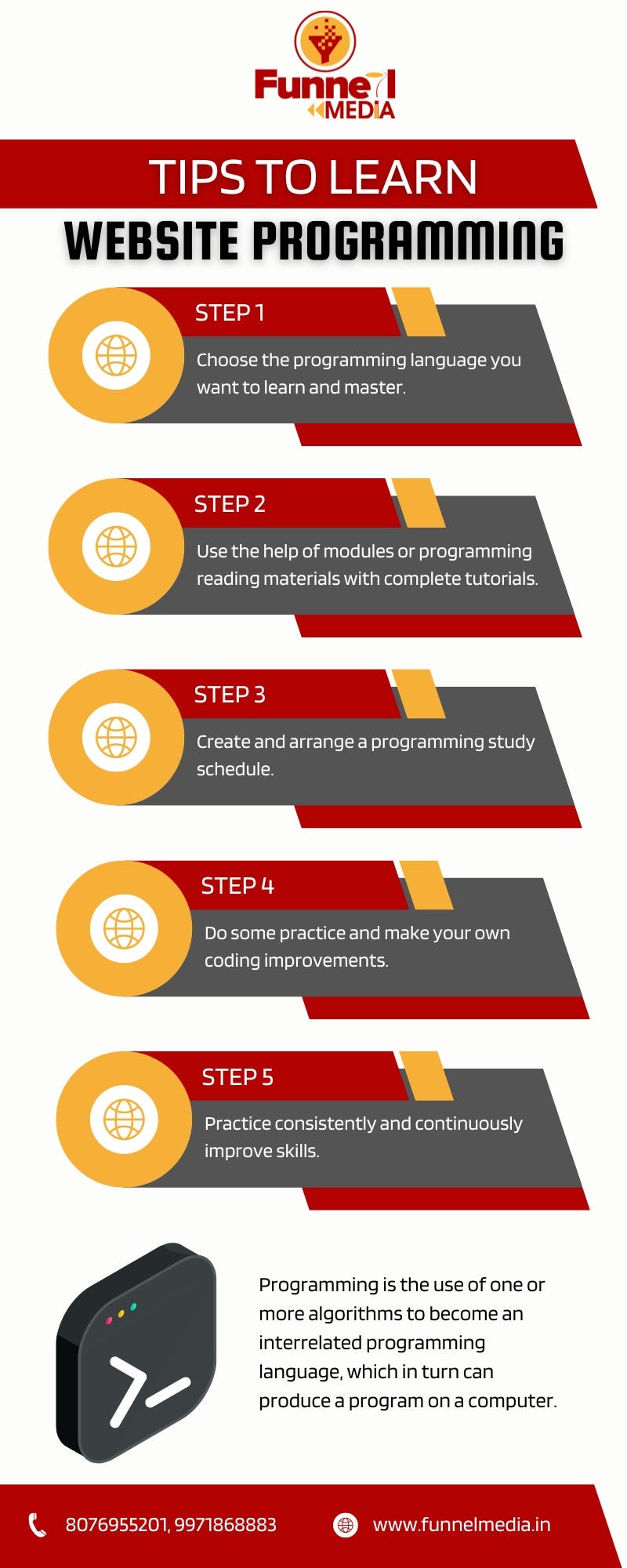 Tips to learn website programming Funnelmedia Medium