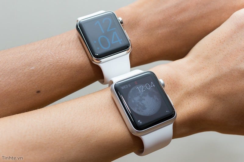AppleWatch size compare. AppleWatch launched two sizes 38mm and… by