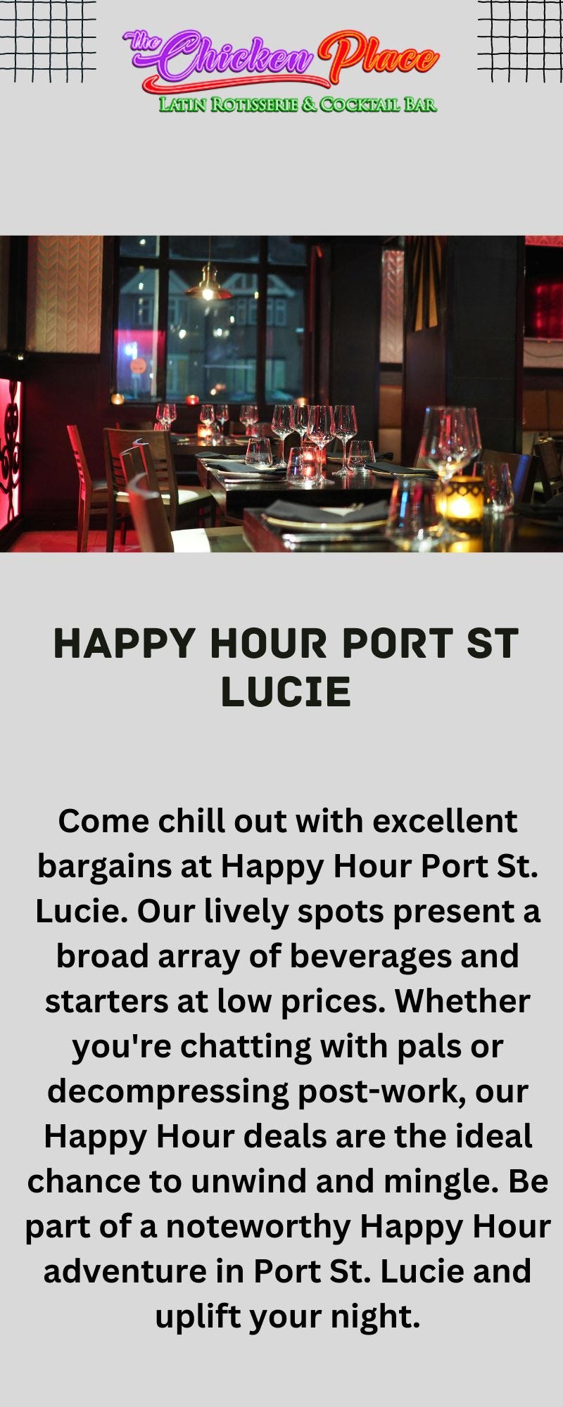 Happy Hour Port St Lucie The Chicken Place KGS Chicken Place Medium