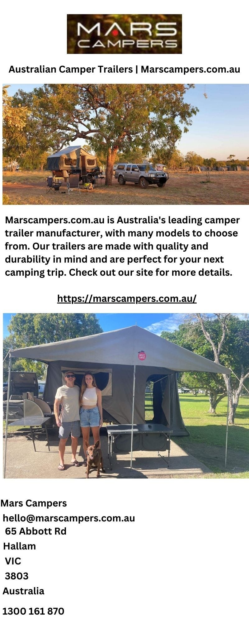 Camper Trailers Australia Mars Campers Medium