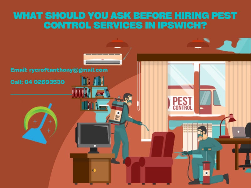 What Should You Ask Before Hiring Pest Control Services In Ipswich? by Carpetand Pests Medium