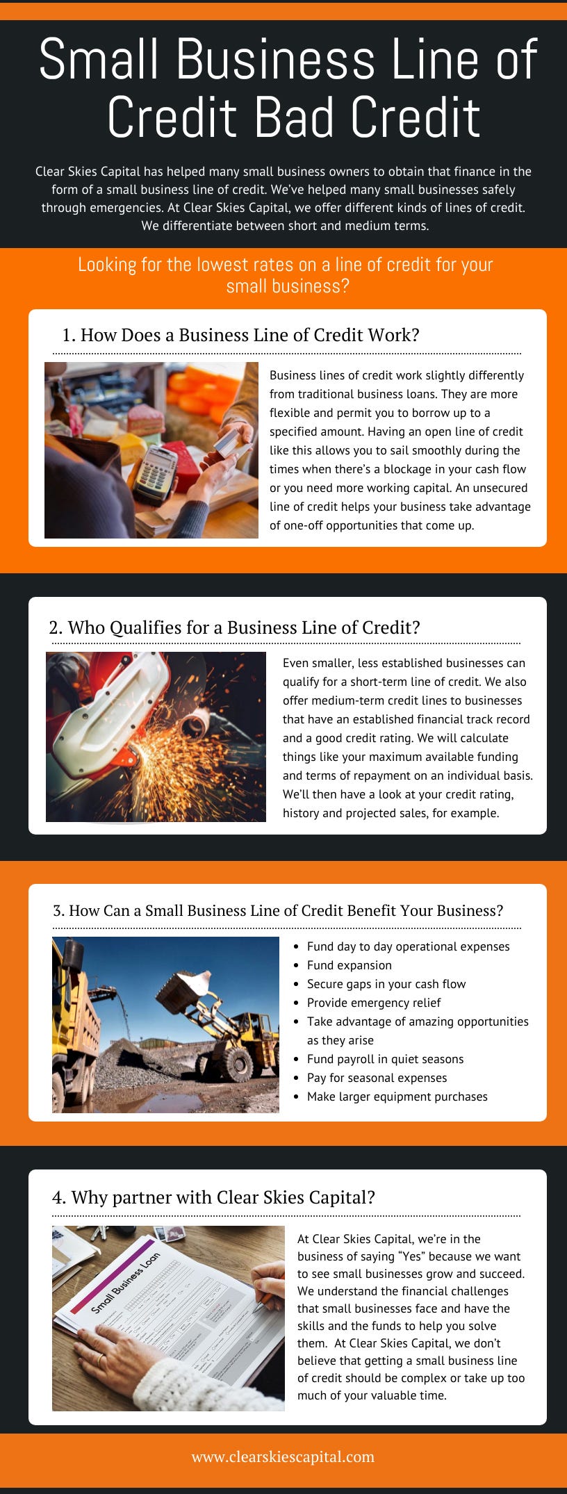 Small Business Line Of Credit Bad Credit Clear Skies Capital, Inc. Medium