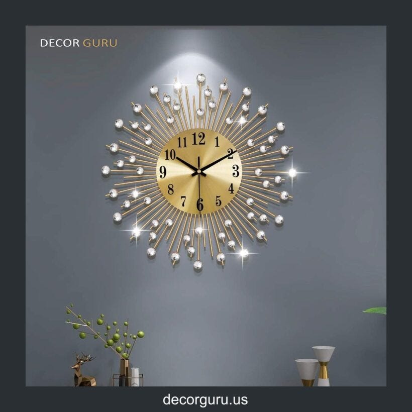 Timeless Elegance Large Modern Gold Wall Clocks for Your Home Decor by decor guru Sep, 2023
