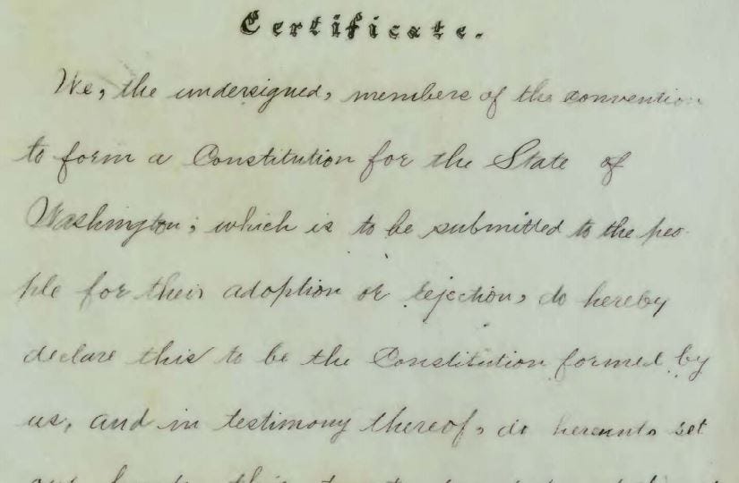 Researching the Washington State Constitution by Reference Staff