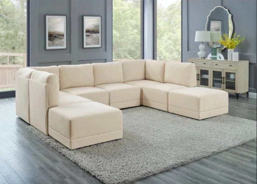 7 Seater L Shape Sofa Design, 7 Seater Sofa Design, L Shape Sofa