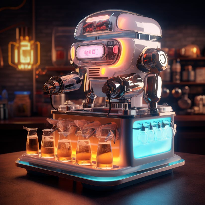 A Robot Bartender Invaded My Home by Christopher Robin Black Bear