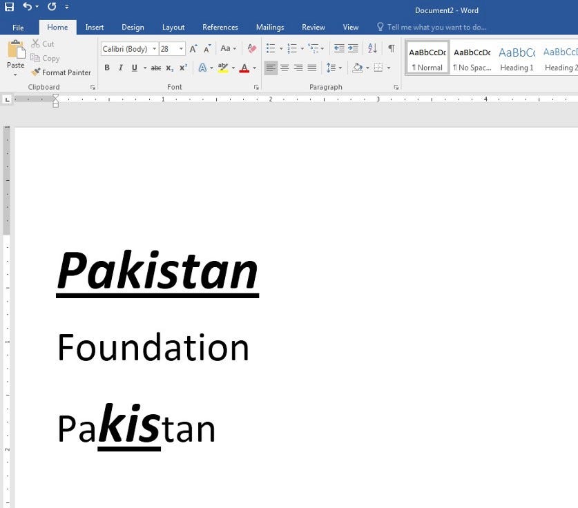 FORMAT PAINTER, CLEAR ALL FORMATTING, SHADING OPTIONS by Suhail Afzal