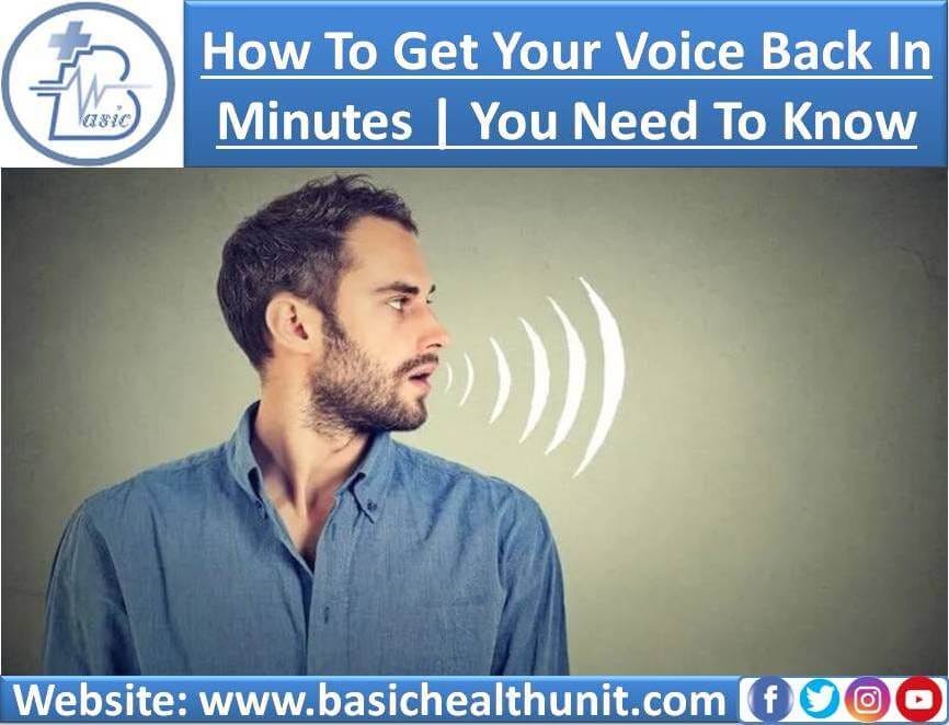 How To Get Your Voice Back In Minutes You Need To Know by Muhammad