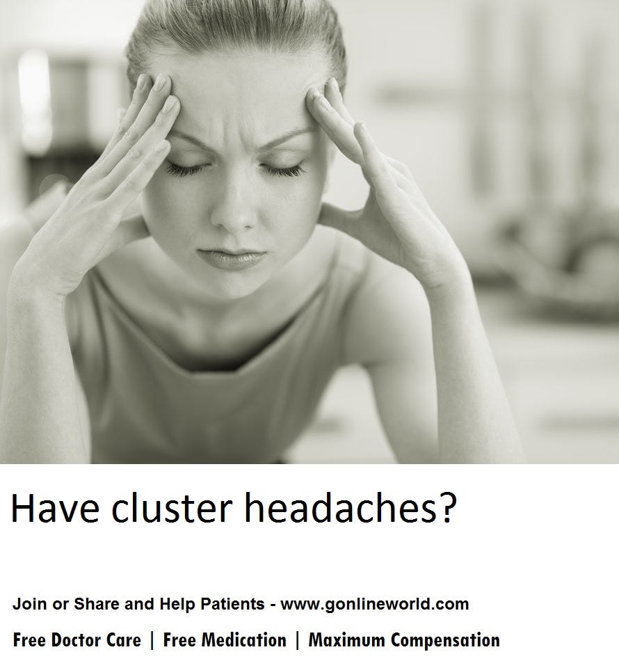 Cluster headache — Diagnosis and treatment join paid clinical trials