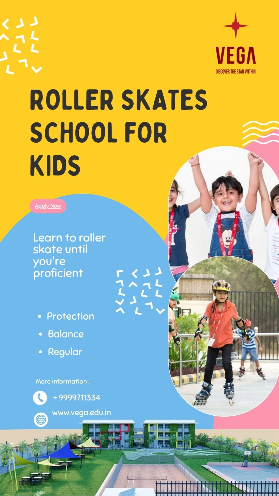 Roller Skates School for Kids Vega Schools Schools in Gurgaon Medium