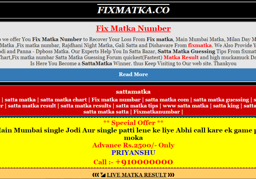 Fixmatka Guru Mastering the Matka Game by Zarafshaseo Sep, 2023