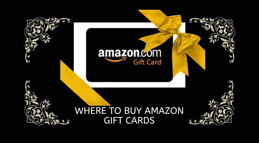 GiftGiving Simplified Discover Where to Buy Amazon Gift Cards by